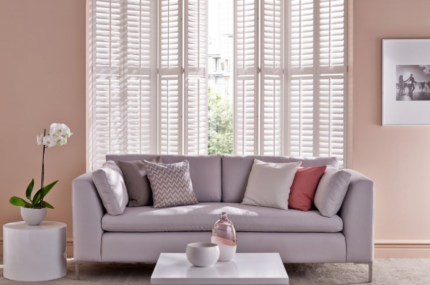 Wooden Plantation Shutters Motorised External Shutters