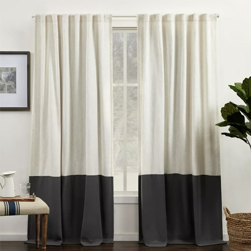 Banded-curtains-room