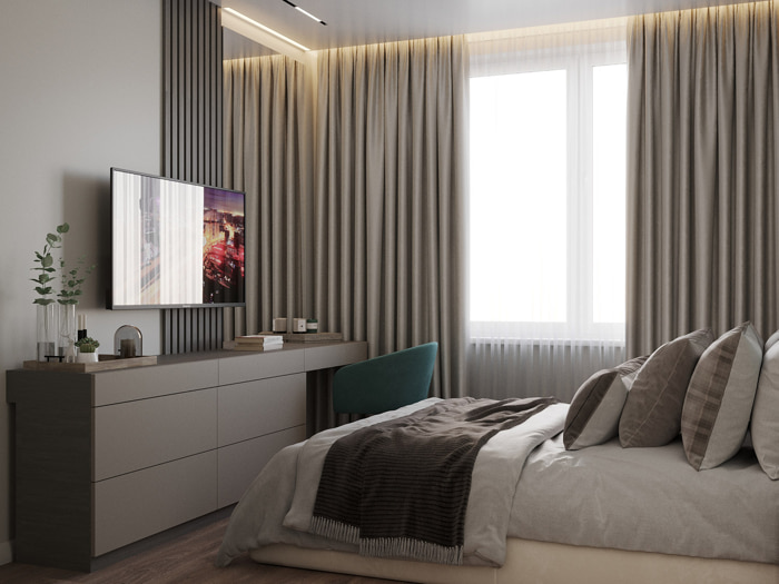 sheers + blockout curtains