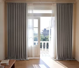 sheers + blockout curtains