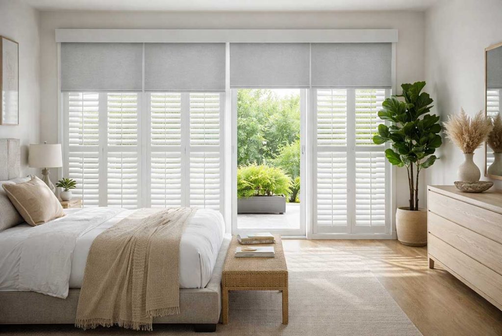 plantation-shutters-paired-with-roller-blinds